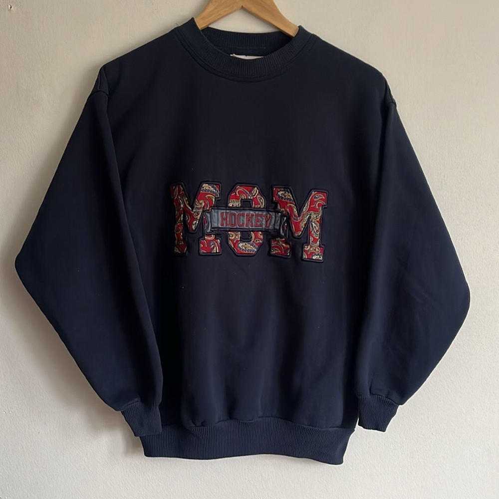 Vintage Hockey Mom Crewneck / Medium / 90s